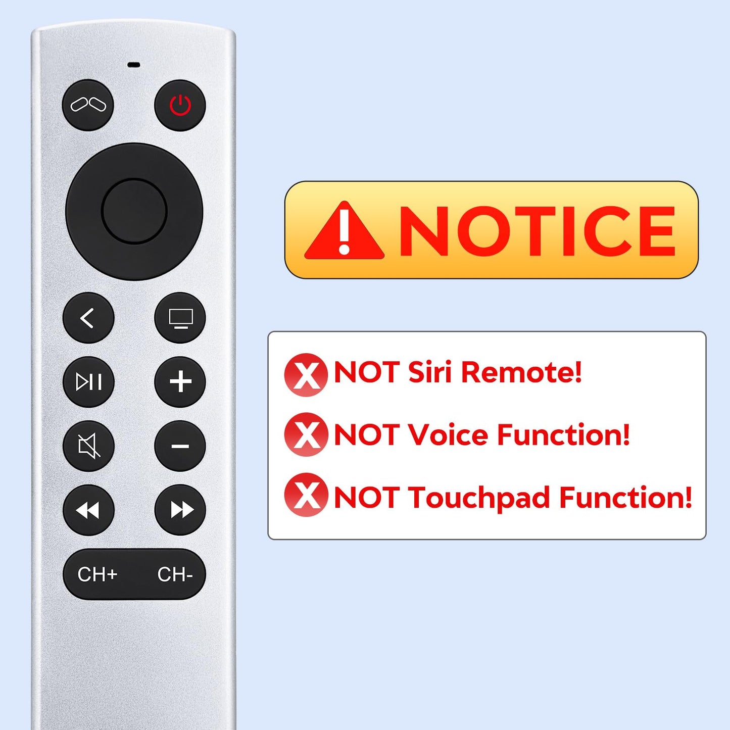 (2 Pack) Replacement Remote for Roku Box Express Player Premiere Control