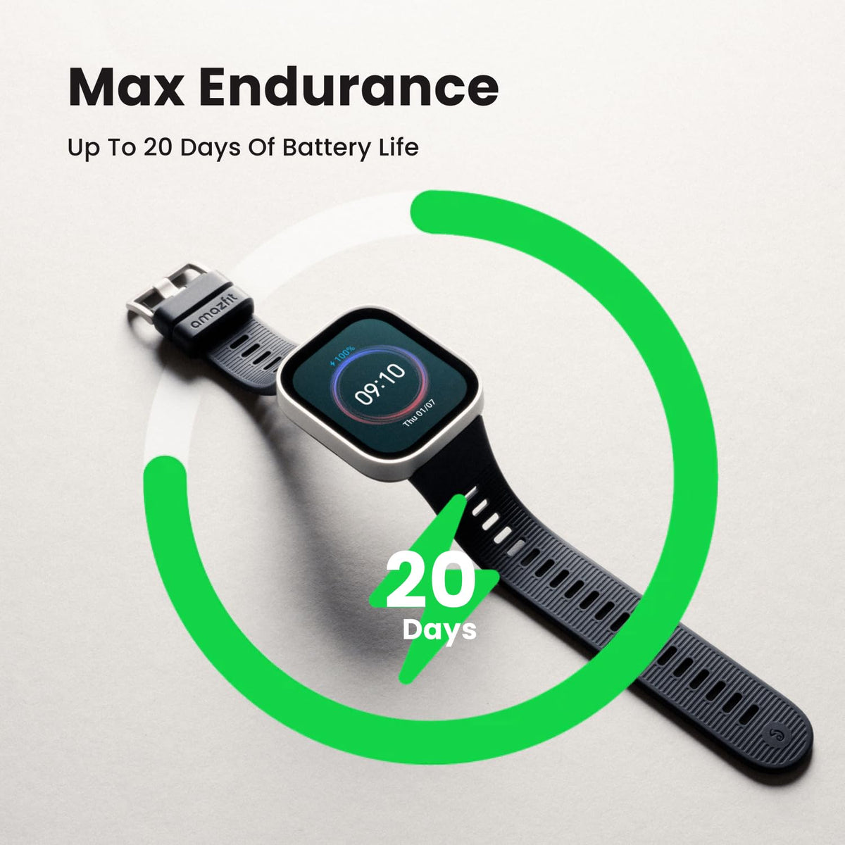 Amazfit Bip Max Smart Watch, 2.07" AMOLED Display, GPS, iOS/Android