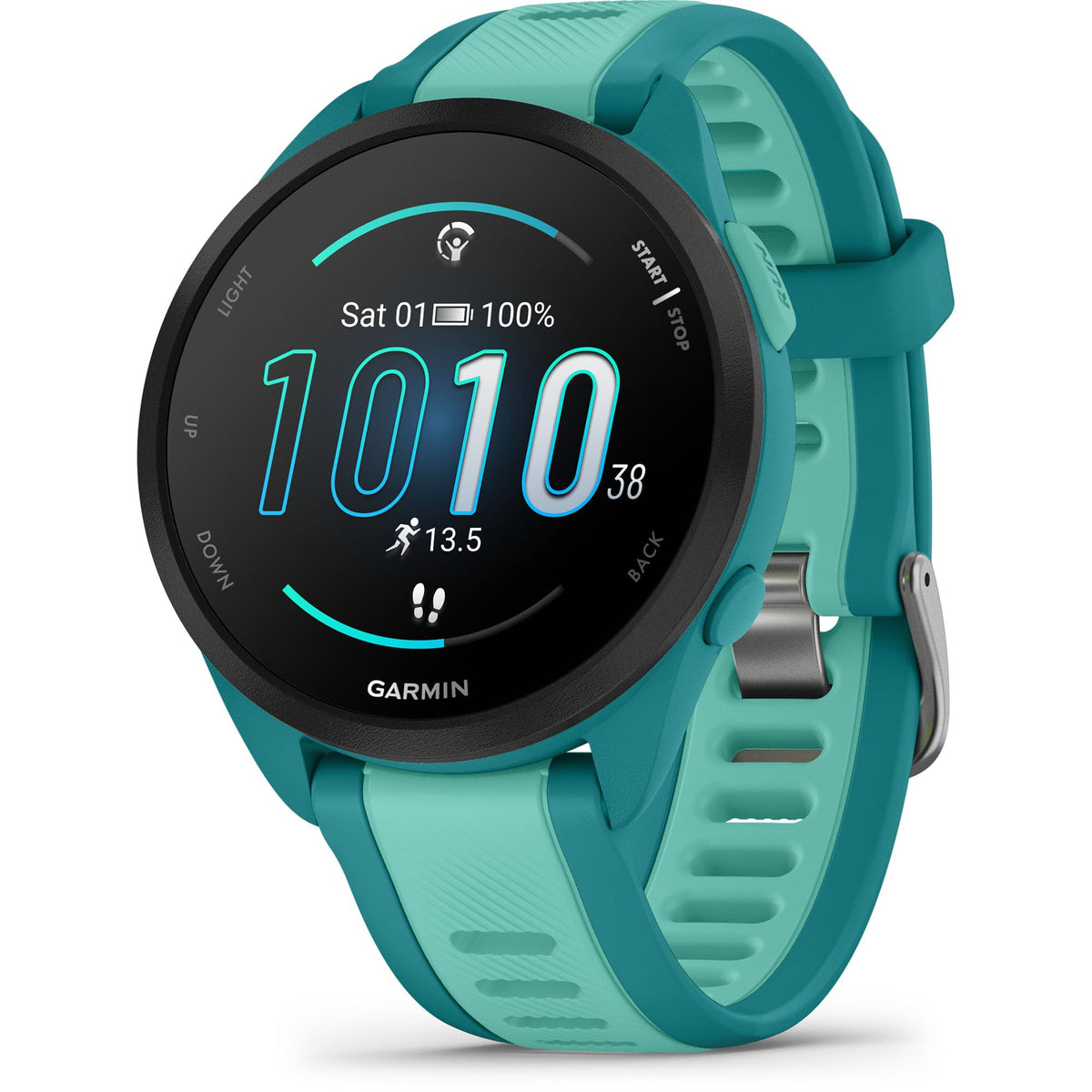 Garmin Forerunner® 165, Running Smartwatch, 43mm, Whitestone