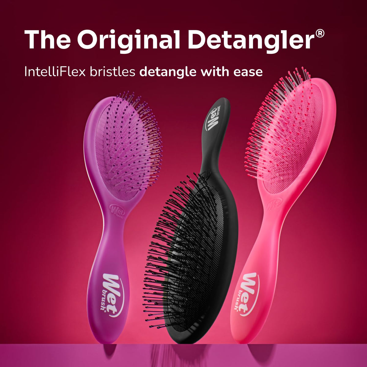 Wet Brush Original Detangler Hair Brush, Black Frost, For All Hair Textures