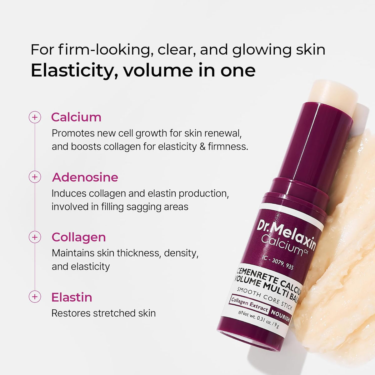 Dr.Melaxin Calcium Volume Multi Balm+Eye Patch 60ea Korean Skin Care Cosmetics with Collagen Extract Elasticity Eye Shield Skin Repair