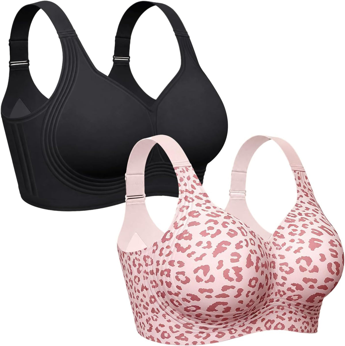 OEAK Womens Wireless Jelly Bras Plus Size Support Push Up Comfortable Bra