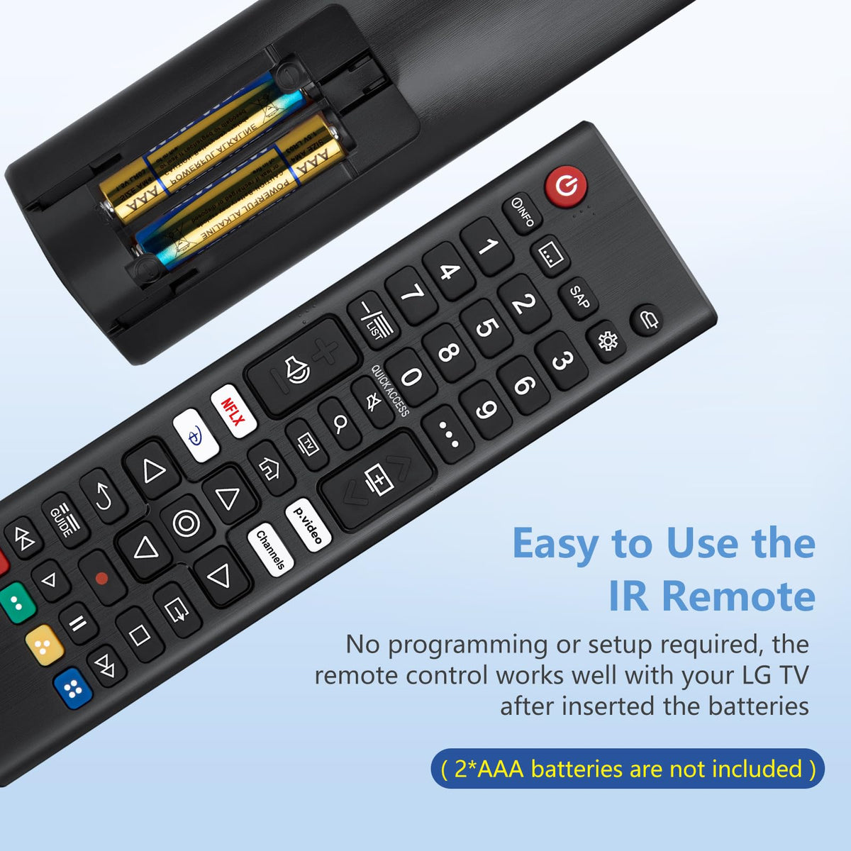 Universal-TV-Remote-Control for Samsung LG Vizio Roku TCL Hisense Sony TVs