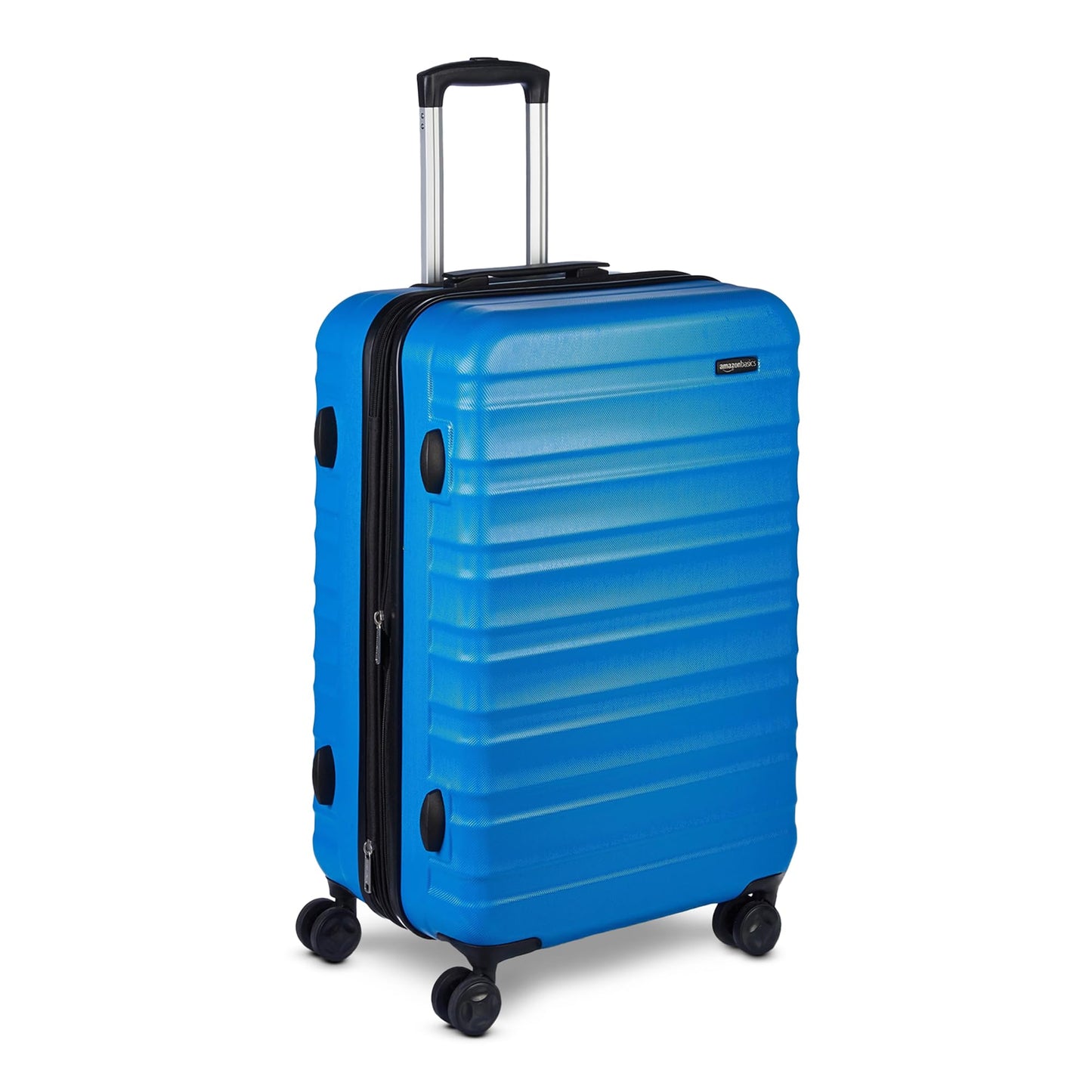 Amazon Basics 30" Hardside Large Checked Luggage, Hardshell Suitcase With Four Multi-directional Wheels, Expandable For Up to 15% More Space, Scratch-Resistant Shell, Black