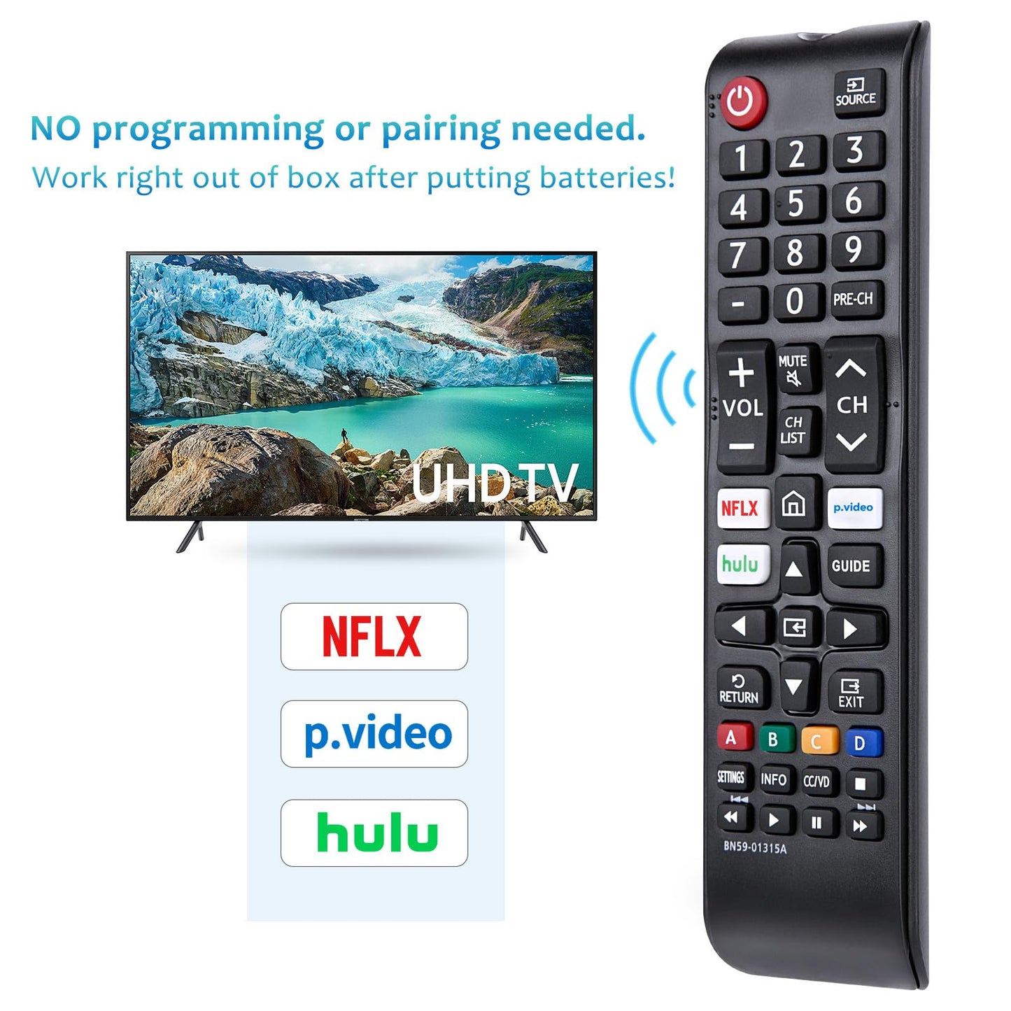 (2 Pack) Replacement Remote for Roku Box Express Player Premiere Control