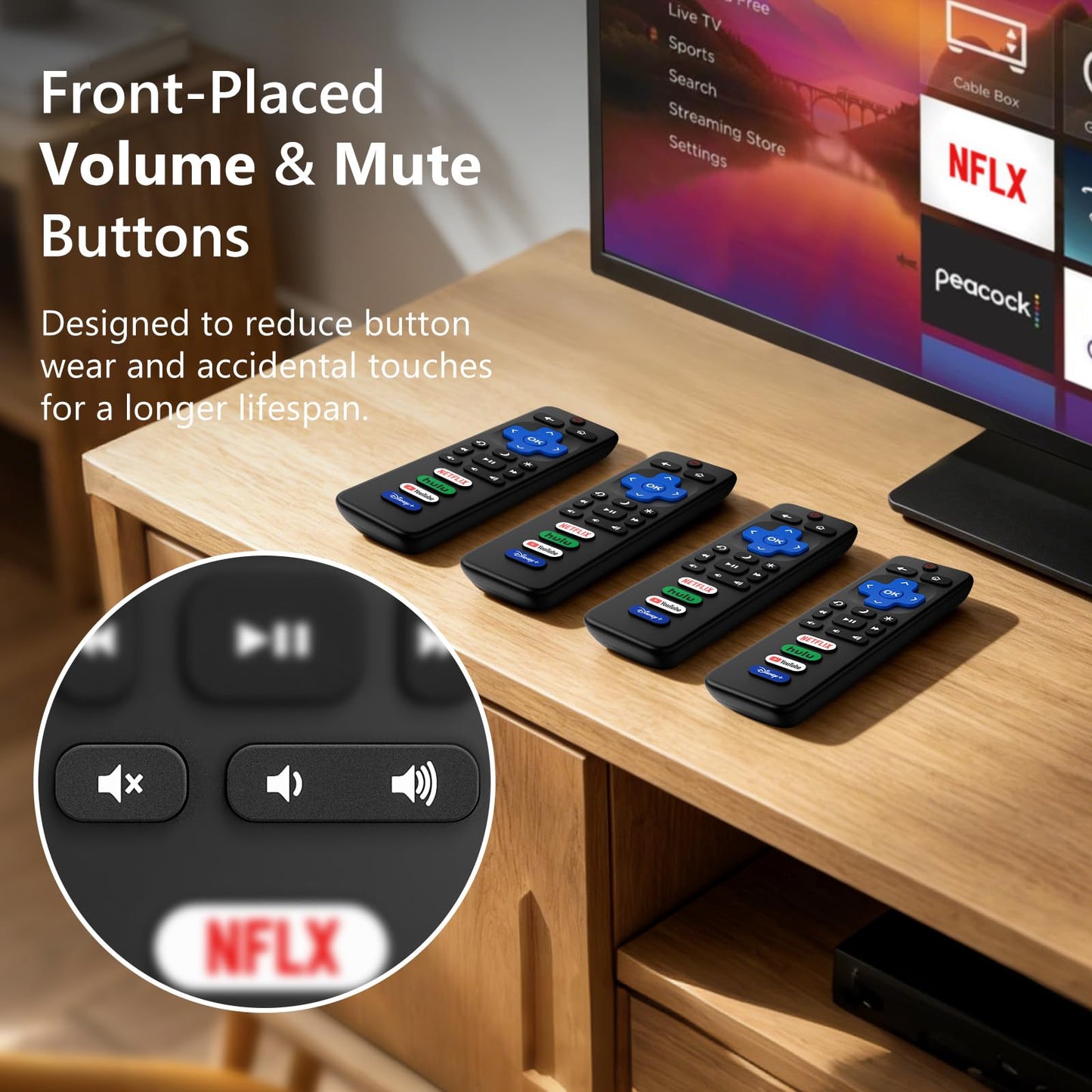 Universal-TV-Remote-Control for Samsung LG Vizio Roku TCL Hisense Sony TVs