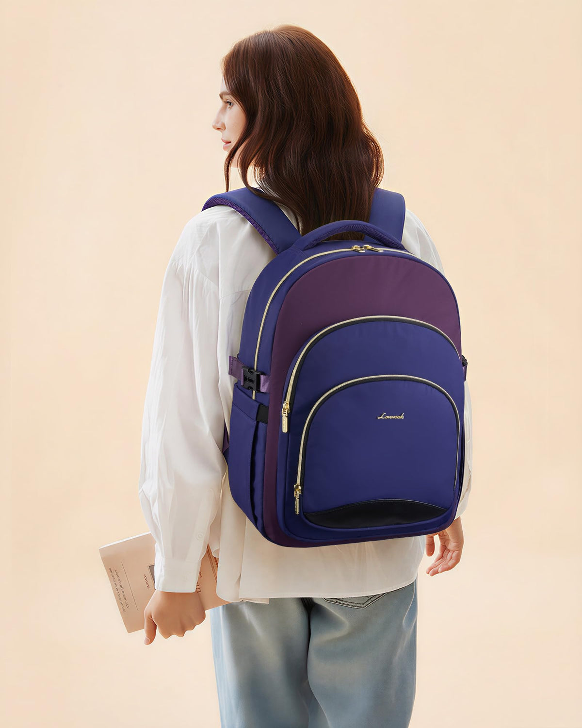 LOVEVOOK Laptop Backpack for Women, 15.6-Inch Work Backpack, Back to School Bookbag for College Student Teen Girls, Casual Personal Item Travel Bag Business Computer Daypack for Teacher Nurse, Gift