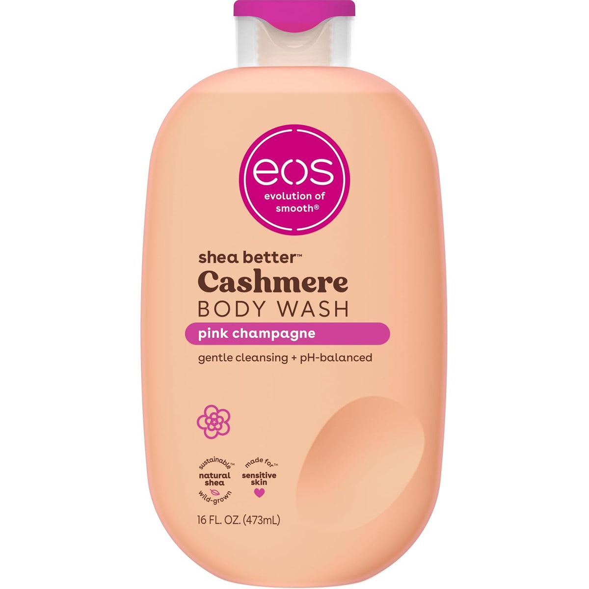 eos Cashmere Body Wash- Vanilla Cashmere, Creamy Gel with Shea Butter, 16 fl oz