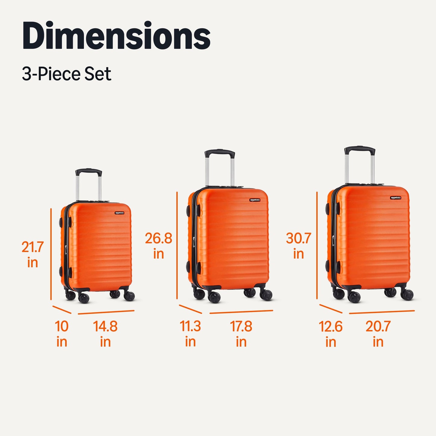 Amazon Basics 30" Hardside Large Checked Luggage, Hardshell Suitcase With Four Multi-directional Wheels, Expandable For Up to 15% More Space, Scratch-Resistant Shell, Black