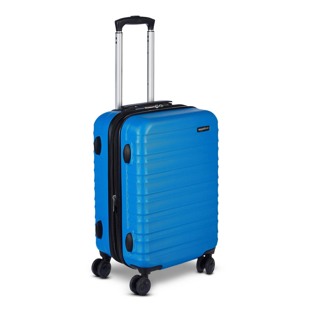 Amazon Basics 30" Hardside Large Checked Luggage, Hardshell Suitcase With Four Multi-directional Wheels, Expandable For Up to 15% More Space, Scratch-Resistant Shell, Black