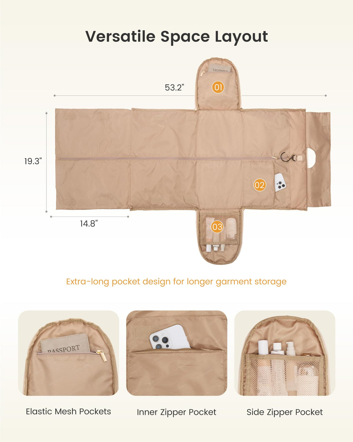 LOVEVOOK Garment Bags for Travel,Convertible Garment Bag for Women with Shoe Pouch,Carry on Duffel Bag with Toiletry Bag, 2 in 1 Hanging Suitcase Suit Bag,Waterproof Weekender Bags for Business Trip