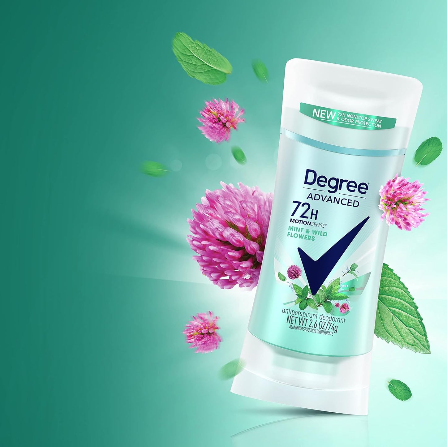 Degree Advanced Protection Antiperspirant Deodorant Shower Clean 72H 2.6 oz
