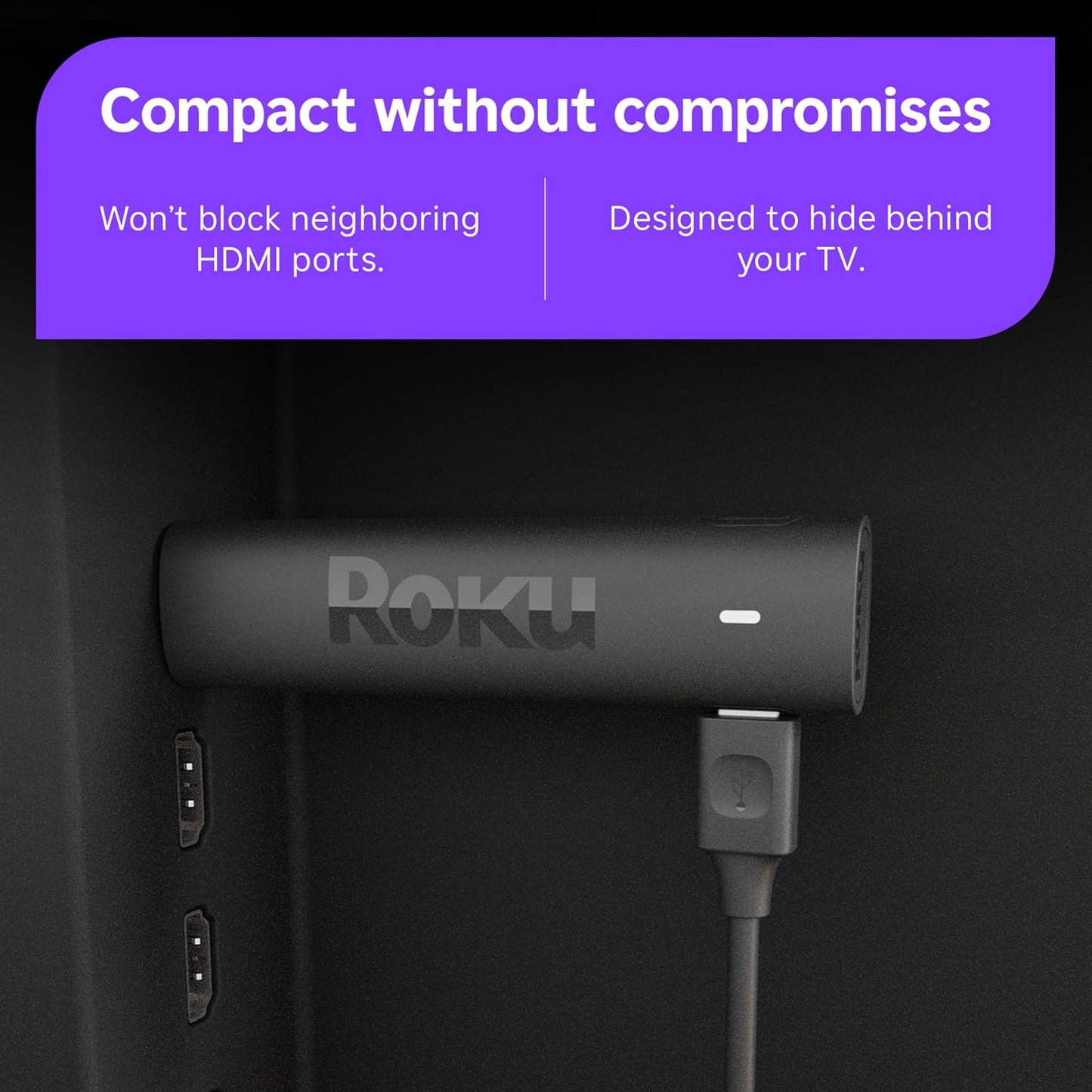 Roku Streaming Stick 4K with Voice Remote - HDR10+ & Dolby Vision