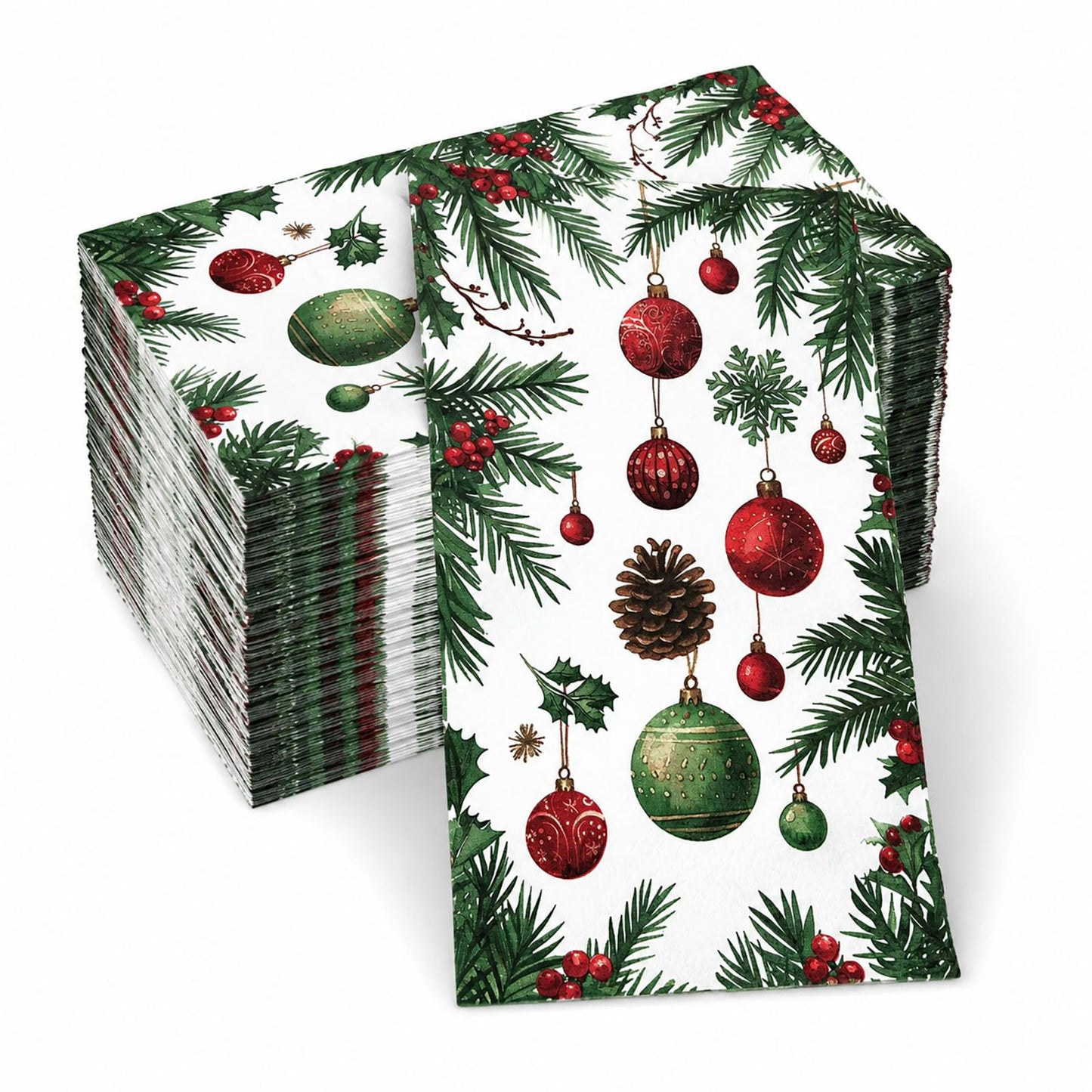 Fall Thanksgiving Paper Napkins, Dinner Napkins, Hand Towels, 100 Pack