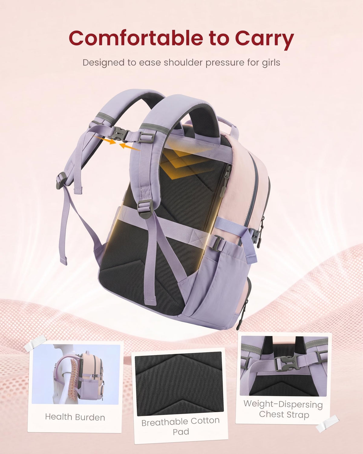 LOVEVOOK Backpack for Kids Teen Girls, Cute Back to School Backpack Bookbag