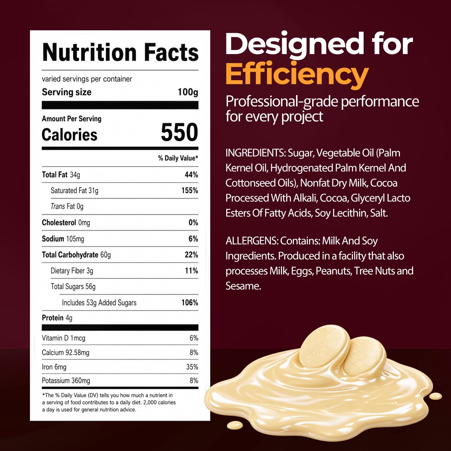 Milk Chocolate Melting Wafers 2lb | Candy Melts for Fountain & Dipping