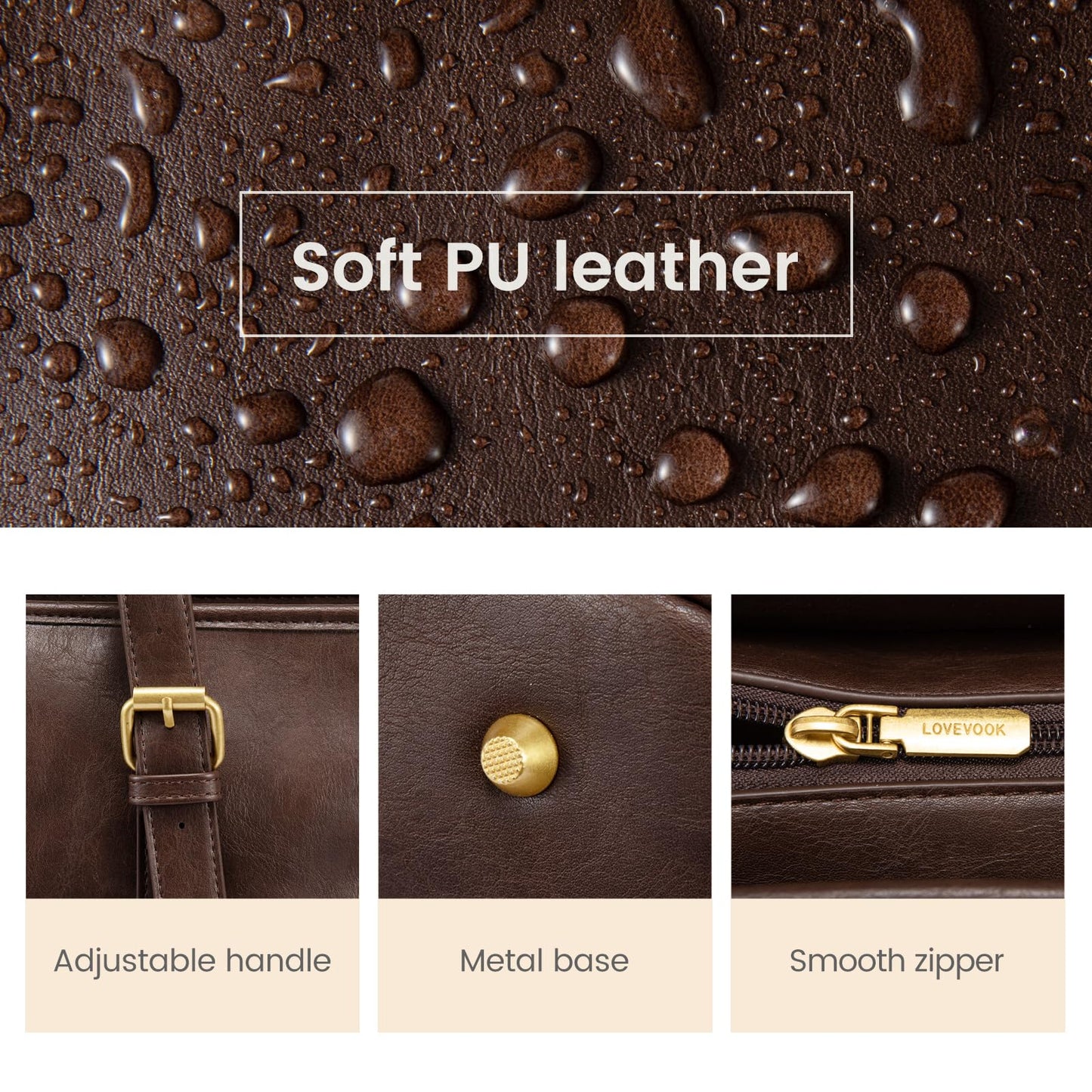 LOVEVOOK Laptop Work Tote Bag for Women,Teacher Computer Briefcase Business Shoulder Bag for Office Travel Gift