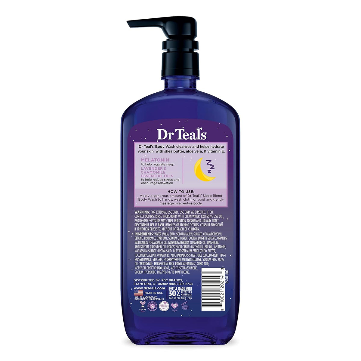 Dr Teal's Body Wash with Pure Epsom Salt, Relax & Relief with Eucalyptus & Spearmint, 24 fl oz (Pack of 2)