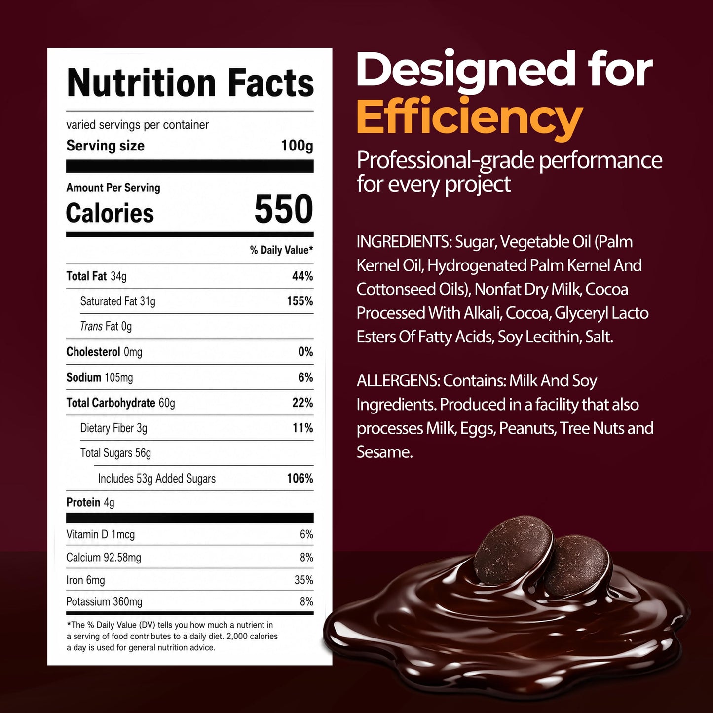 Milk Chocolate Melting Wafers 2lb | Candy Melts for Fountain & Dipping