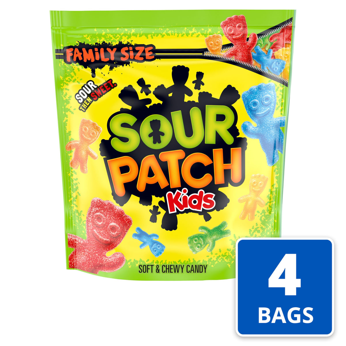 SOUR PATCH KIDS Big Kids Soft & Chewy Gummy Halloween Candy, 100 ct
