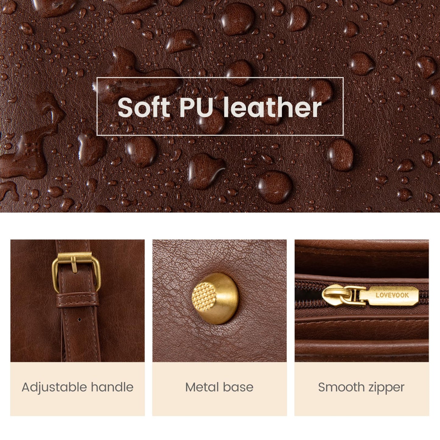 LOVEVOOK Laptop Work Tote Bag for Women,Teacher Computer Briefcase Business Shoulder Bag for Office Travel Gift