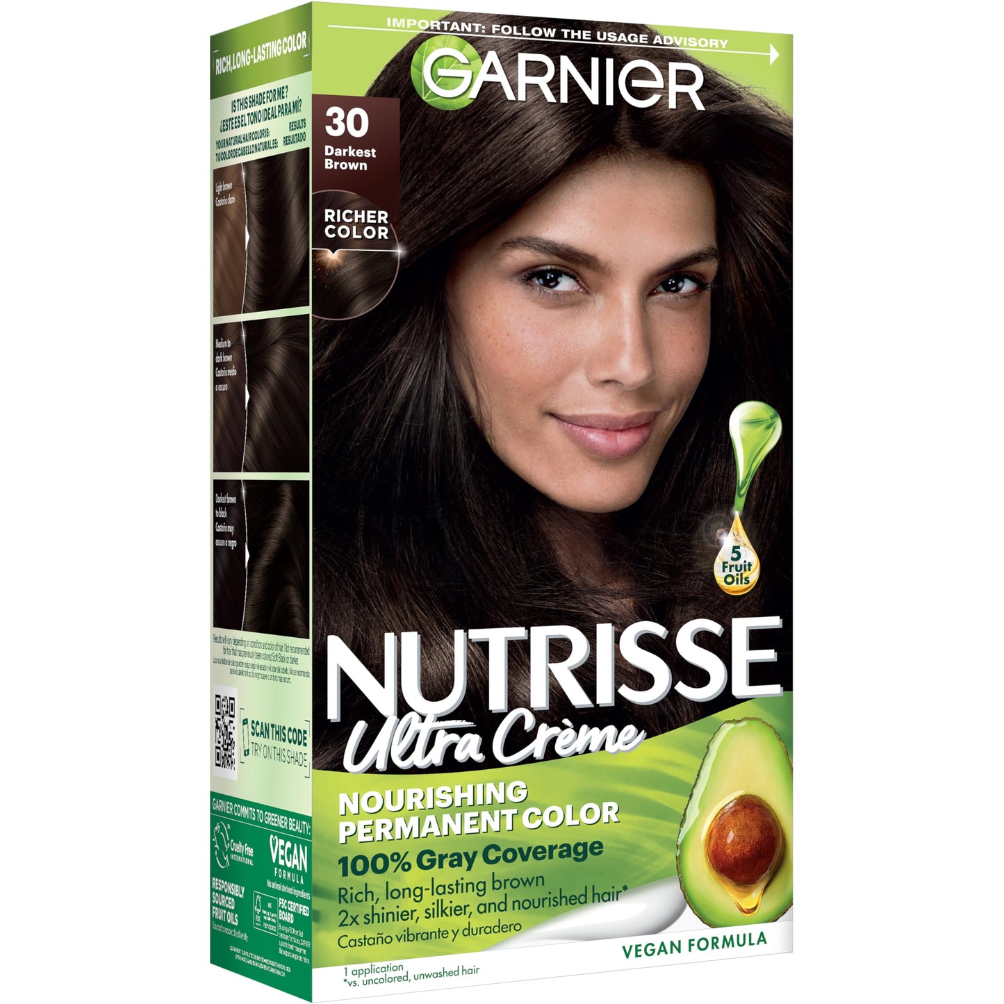 Garnier Nutrisse Ultra Crème Hair Color, Permanent Hair Dye with 100% Gray Coverage, Vegan & Cruelty-Free, 100 Extra-Light Natural Blonde (Chamomile), 2 Count