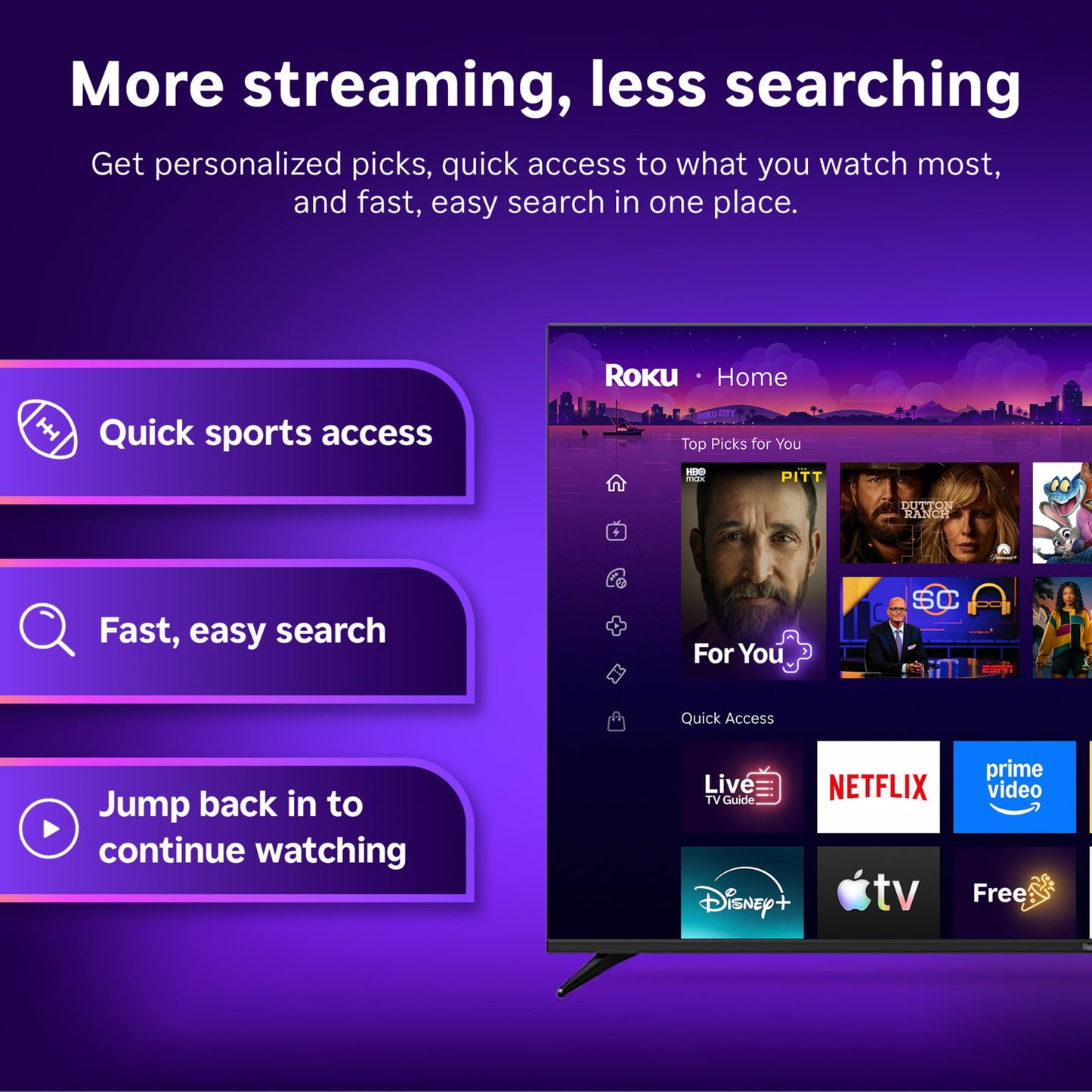 Roku Streaming Stick 4K with Voice Remote - HDR10+ & Dolby Vision
