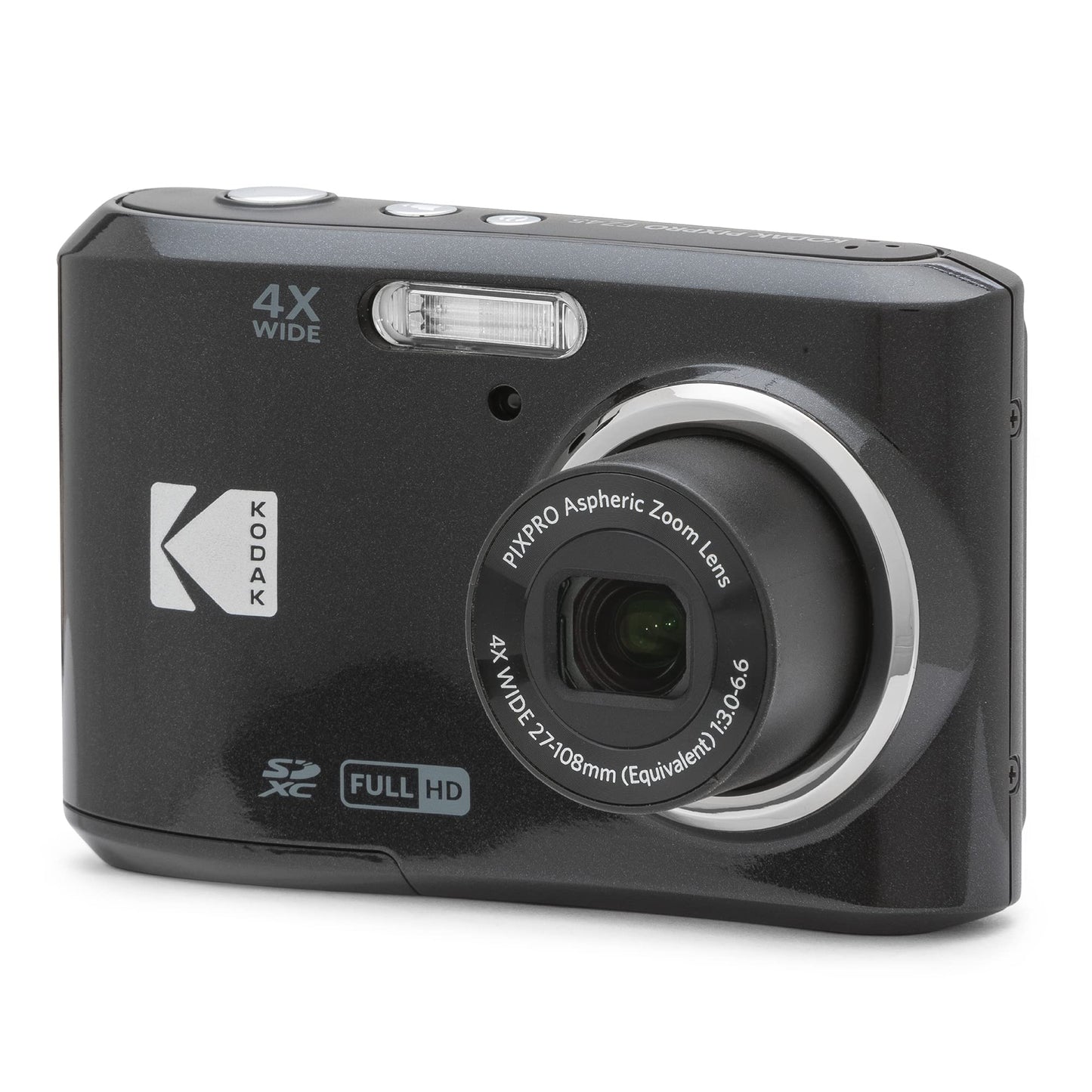 KODAK PIXPRO FZ45 16MP Compact Digital Camera, 4X Optical Zoom, AA, Pink