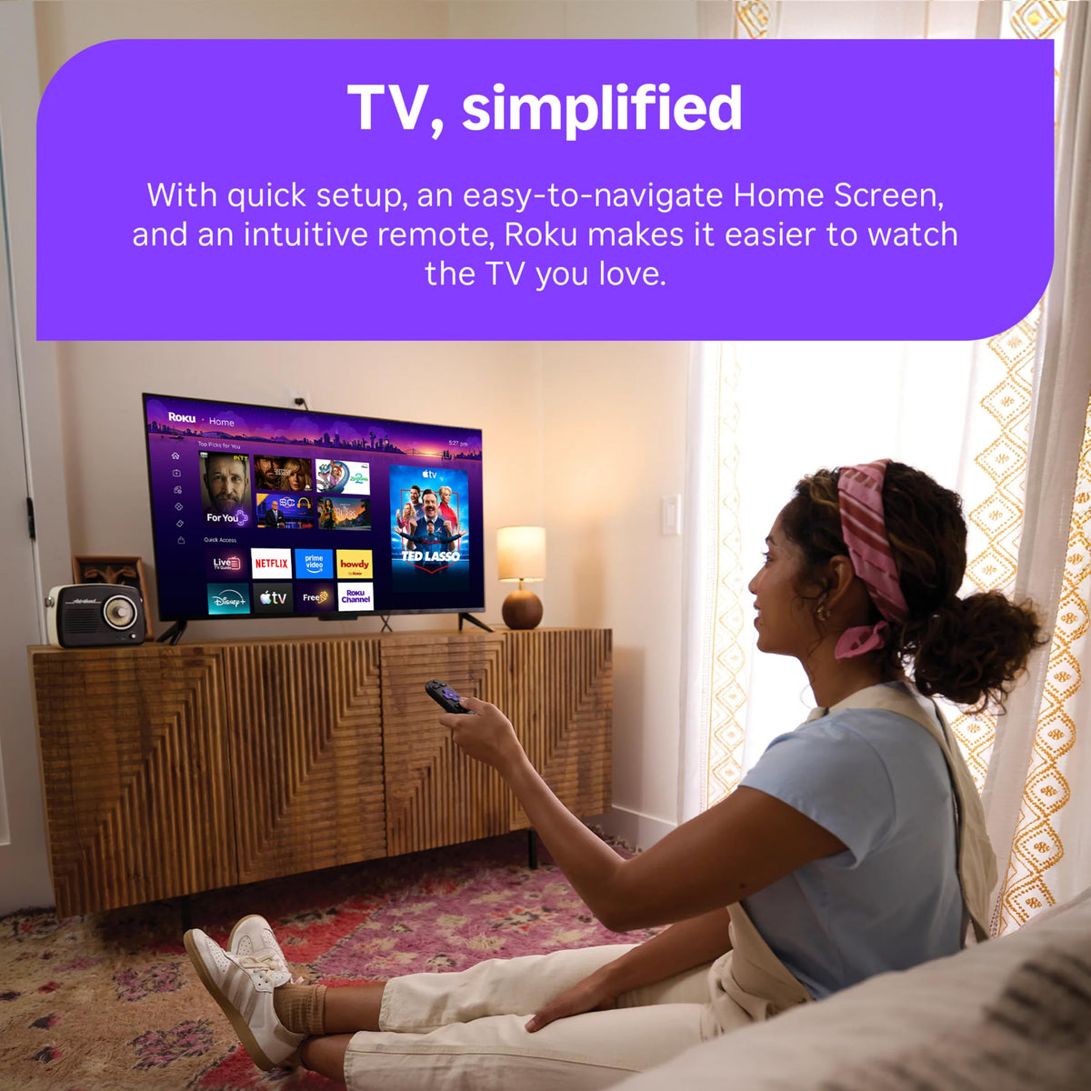 Roku Streaming Stick 4K with Voice Remote - HDR10+ & Dolby Vision