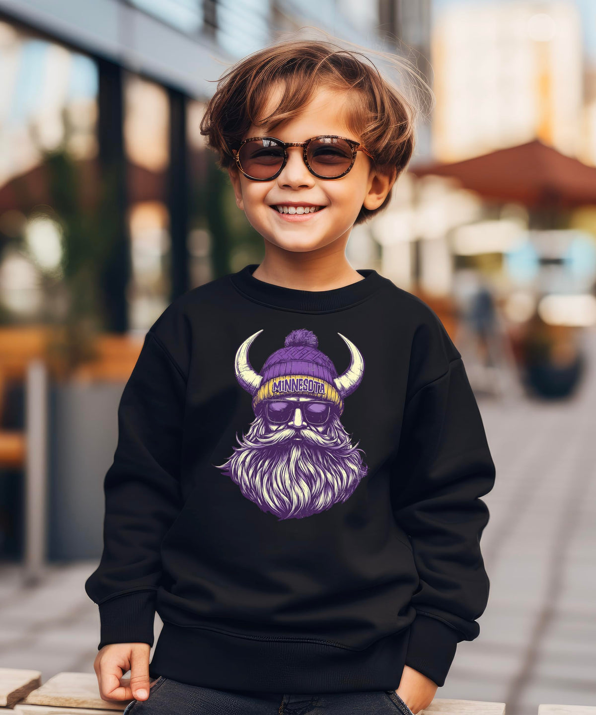 Olive Loves Apple Minnesota Football Sports Sweatshirt for Men Women Youth and Toddler Boys and Girls