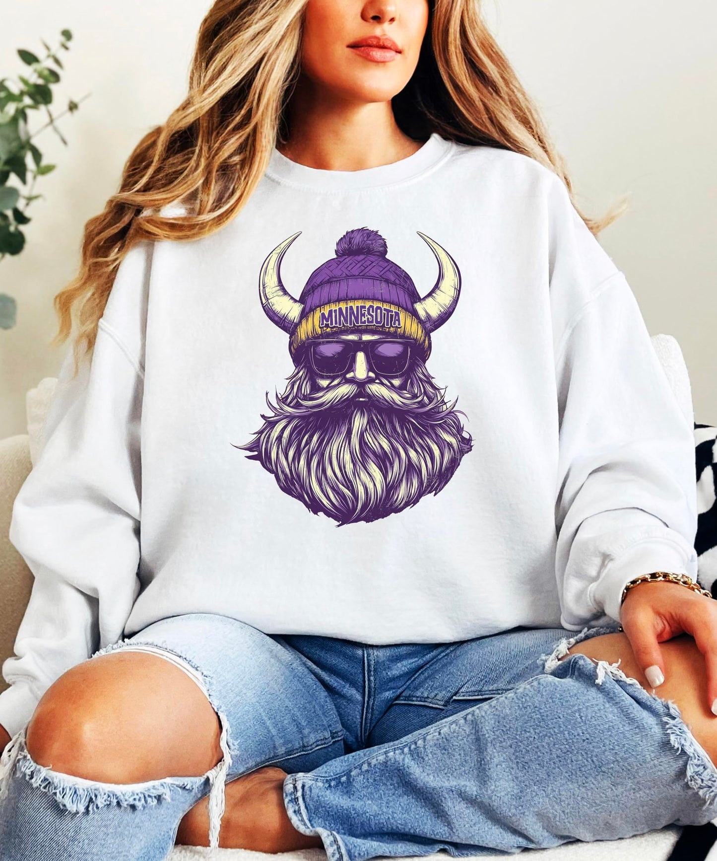 Olive Loves Apple Minnesota Football Sports Sweatshirt for Men Women Youth and Toddler Boys and Girls