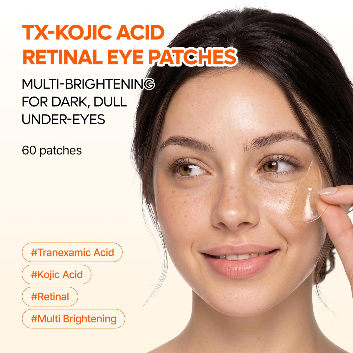 Dr.Melaxin Calcium Volume Under Eye Patches for Puffy Eyes & Dark Circles, Hydrogel Eye Mask for Wrinkles, Fine Lines & Sagging Skin, Firming Collagen Eye Patch, Korean Skin Care (60 Count)