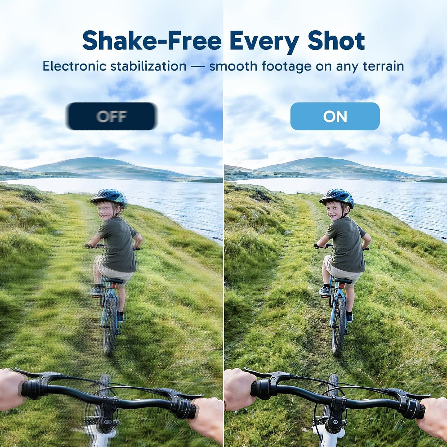 AKASO EK7000 4K30FPS 20MP WiFi Action Camera with EIS Ultra HD 131FT Waterproof Underwater Camera Remote Control 4X Zoom Support External Microphone Blue