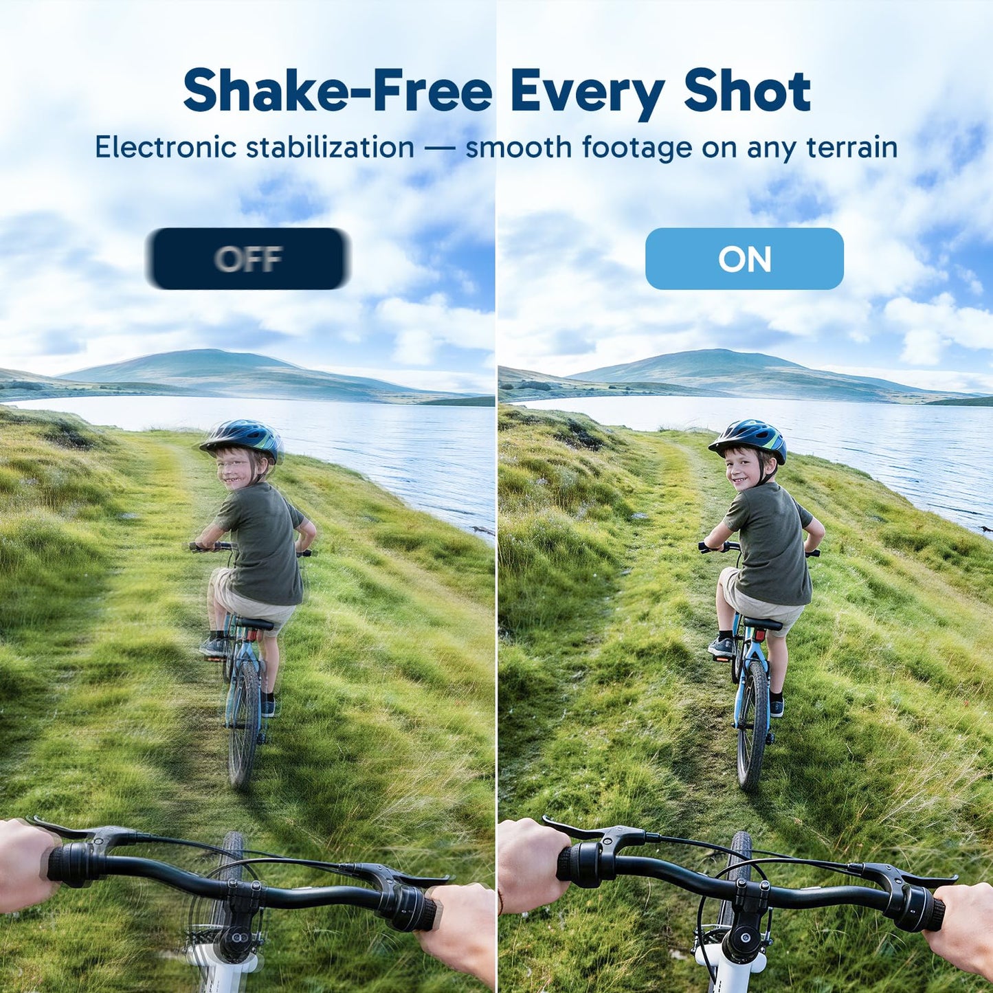 AKASO EK7000 4K30FPS 20MP WiFi Action Camera with EIS Ultra HD 131FT Waterproof Underwater Camera Remote Control 4X Zoom Support External Microphone Blue
