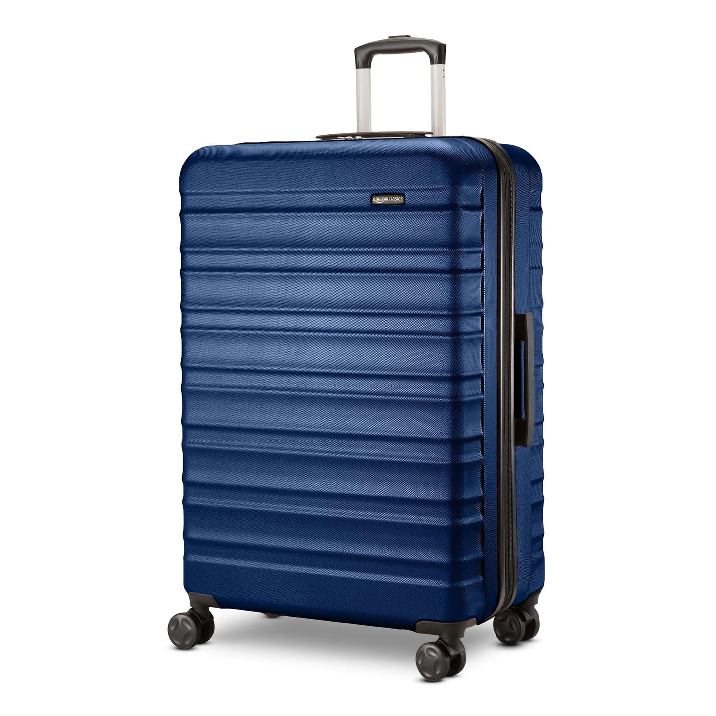 Amazon Basics 30" Hardside Large Checked Luggage, Hardshell Suitcase With Four Multi-directional Wheels, Expandable For Up to 15% More Space, Scratch-Resistant Shell, Black