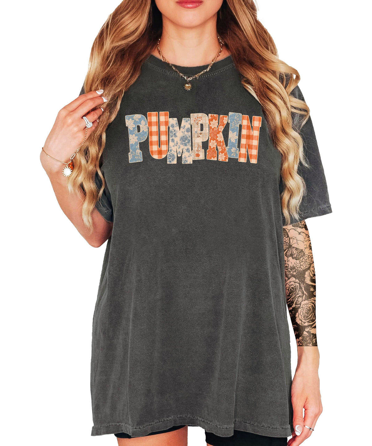 Pumpkin Shirt for Women & Teen Girls Cute Fall Graphic Tee Pumpkin Patch Comfort Colors Top