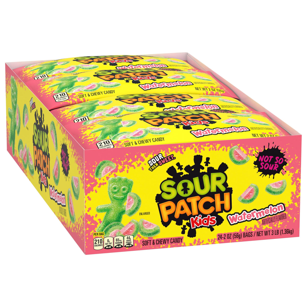 SOUR PATCH KIDS Big Kids Soft & Chewy Gummy Halloween Candy, 100 ct