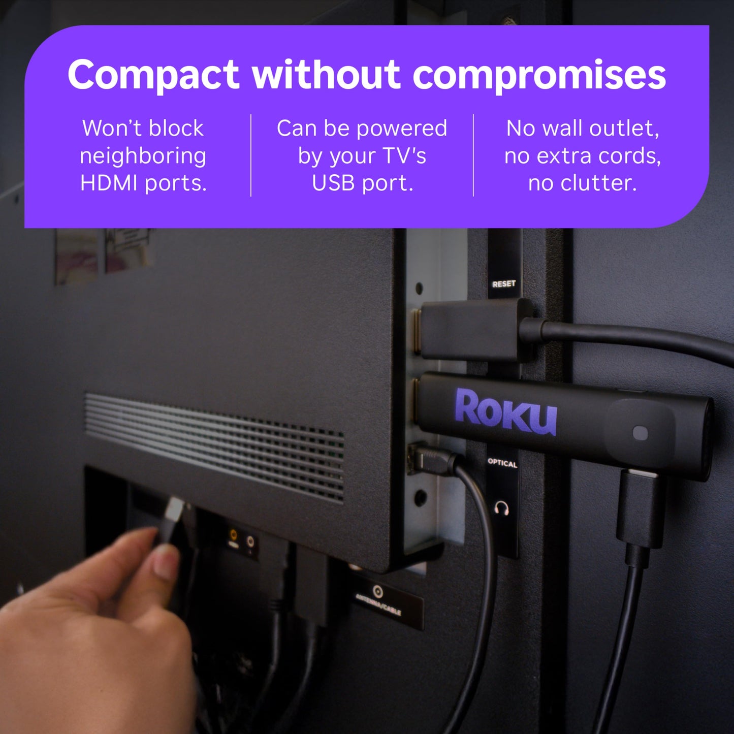 Roku Streaming Stick 4K with Voice Remote - HDR10+ & Dolby Vision