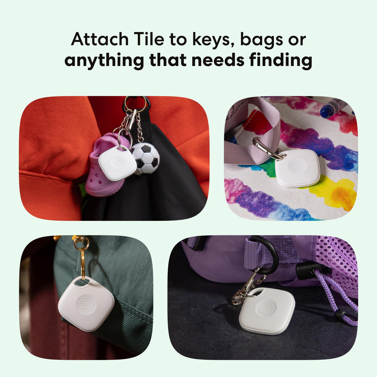 Life360 Tile - Bluetooth Tracker, Keys Finder and Item Locator for Keys, Bags and More. Phone Finder. Both iOS and Android Compatible. 1-Pack (Black)