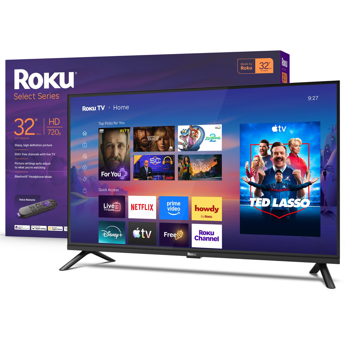 Roku 24-Inch Select Series Smart TV 2026-720p HD TV - RokuTV