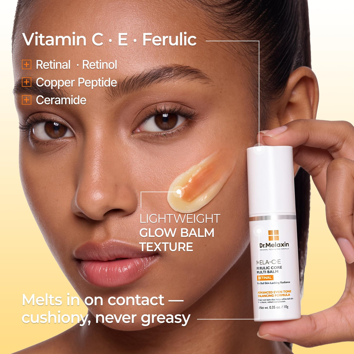 Dr.Melaxin Collagen Multi Balm Stick, Calcium & Adenosine Korean Wrinkle Stick for Eye, Neck & Face, Firming Collagen Stick, Under Eye Balm for Dark Circles & Depuffing, Korean Skin Care, 0.31 oz