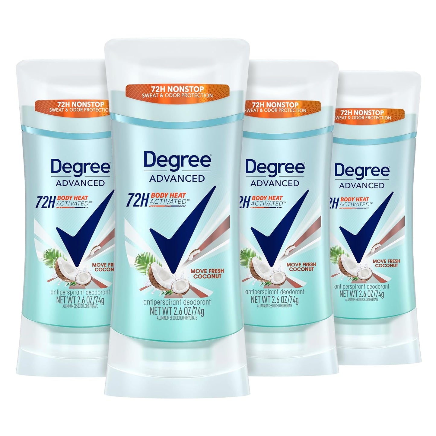Degree Advanced Protection Antiperspirant Deodorant Shower Clean 72H 2.6 oz