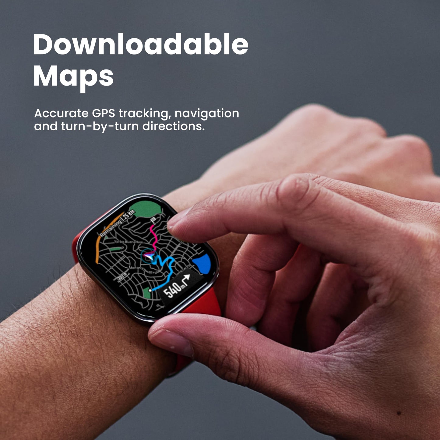 Amazfit Bip Max Smart Watch, 2.07" AMOLED Display, GPS, iOS/Android
