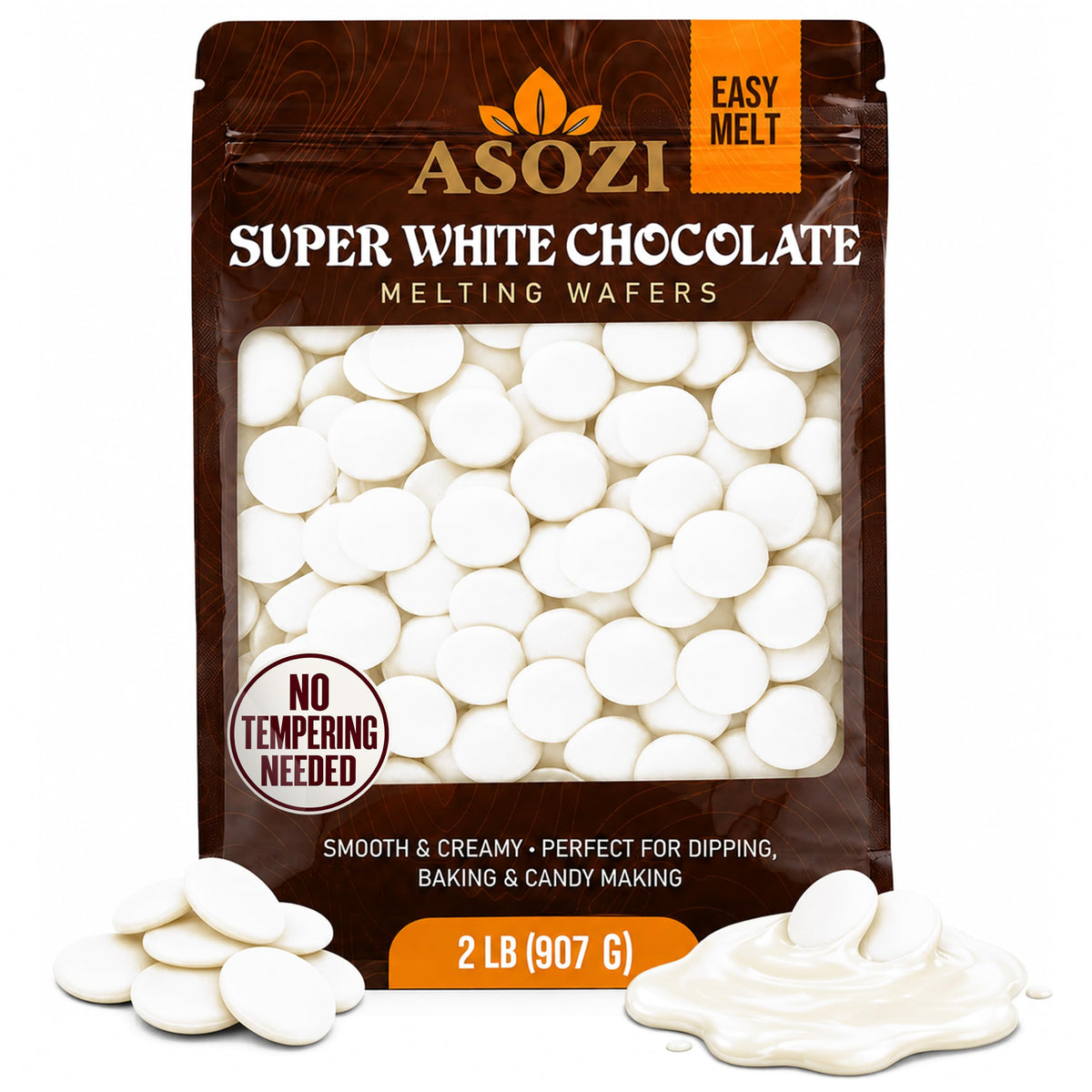 Milk Chocolate Melting Wafers 2lb | Candy Melts for Fountain & Dipping