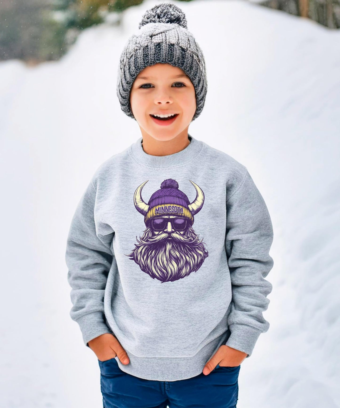 Olive Loves Apple Minnesota Football Sports Sweatshirt for Men Women Youth and Toddler Boys and Girls