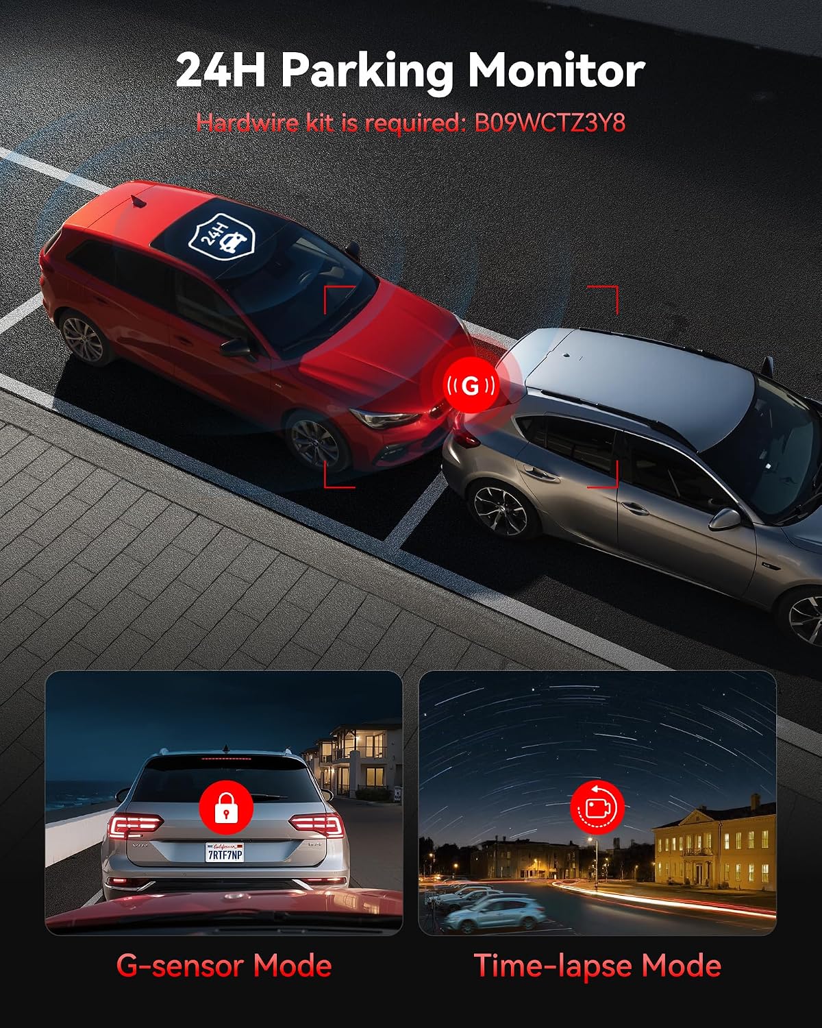 REDTIGER F7NP 4K Dash Cam Front Rear, STARVIS 2 Sensor, Free Card Included
