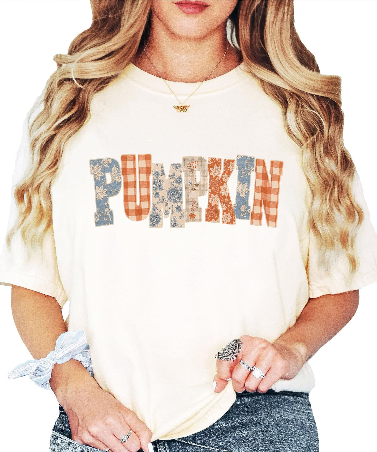 Pumpkin Shirt for Women & Teen Girls Cute Fall Graphic Tee Pumpkin Patch Comfort Colors Top