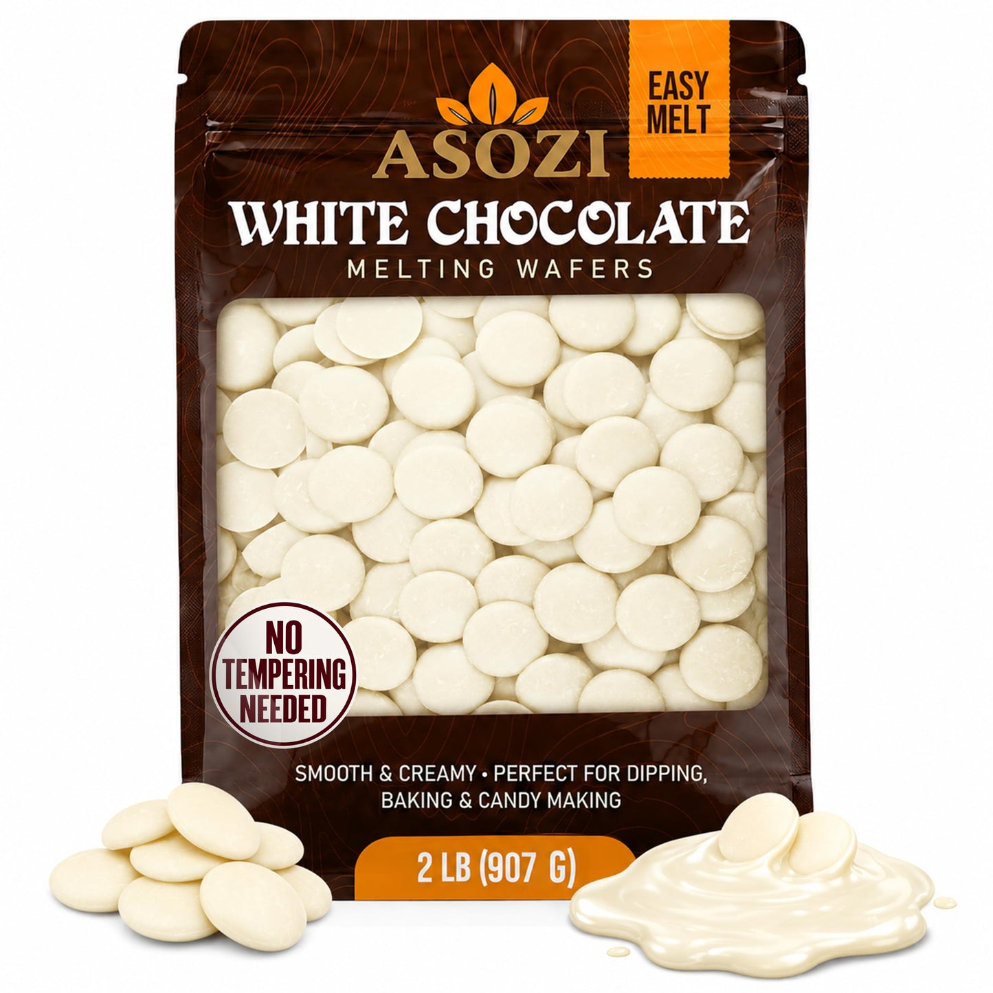 Milk Chocolate Melting Wafers 2lb | Candy Melts for Fountain & Dipping