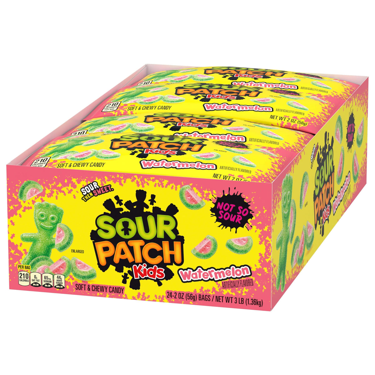 SOUR PATCH KIDS Big Kids Soft & Chewy Gummy Halloween Candy, 100 ct