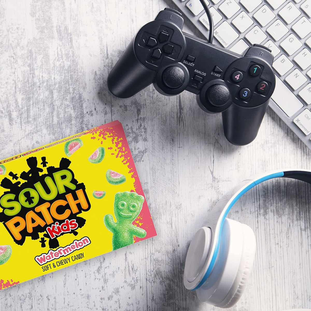 SOUR PATCH KIDS Big Kids Soft & Chewy Gummy Halloween Candy, 100 ct